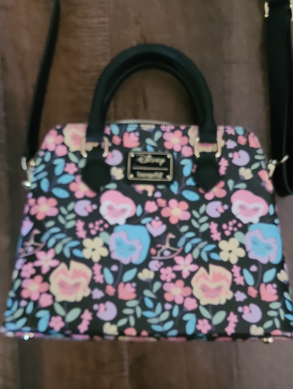 Alice In Wonderland Flowers Cross body Satchel